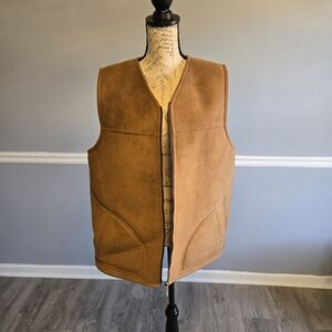 Men's Tan Suede Vest